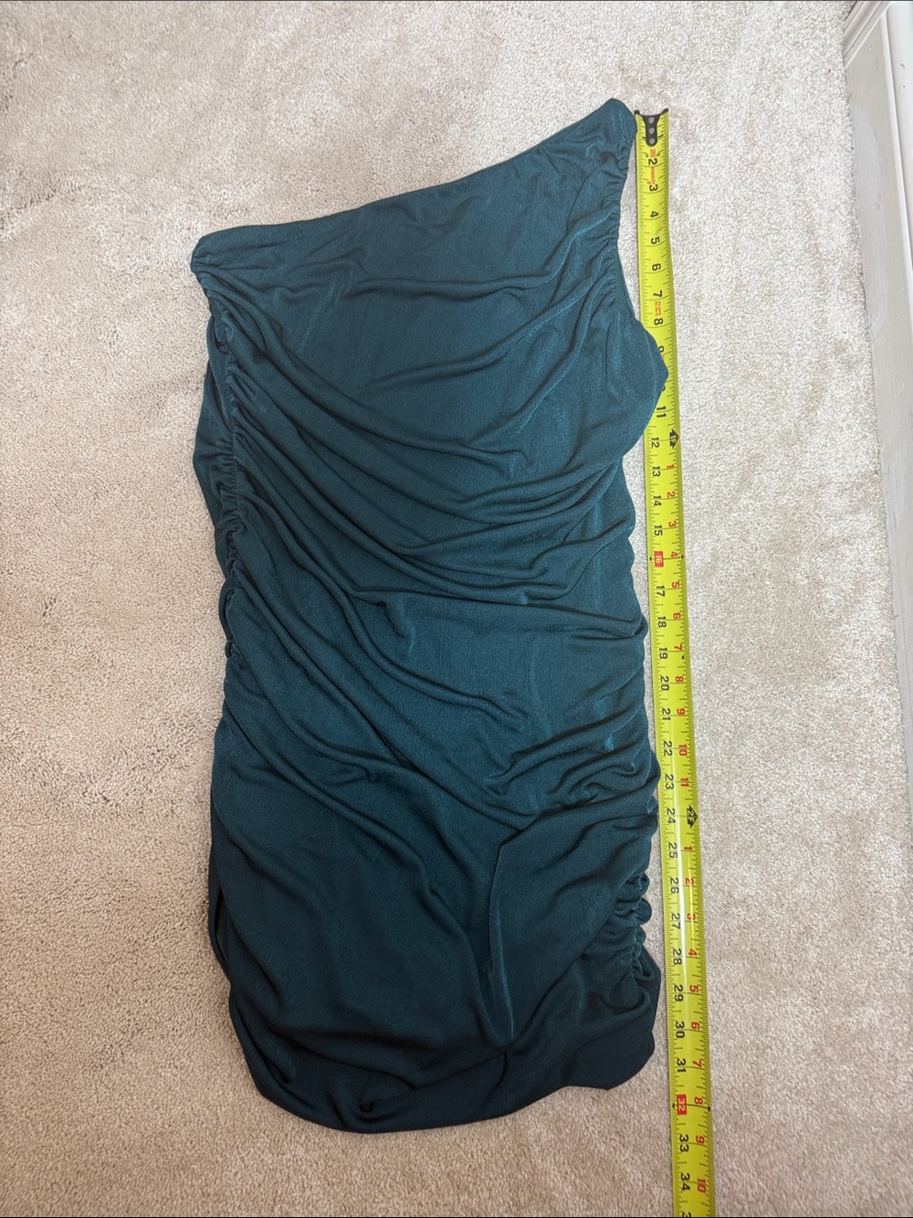 Lucy in the Sky Teal One-Shoulder Dress Size XL